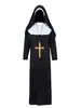 Disfraz de Monja Adulto Femenino Cosplay Santa María Rol de Padre de Familia Halloween Disfraz de Sacerdote para Actuación