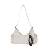 2025 Bolso de Hombro Plisado Bolso Cruzado Lujo Ligero Retro Nuevo Estilo Bolso de Mano con Forma de Media Luna para Mujer Estiloso Nicho