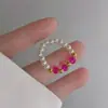 Anel Liso Estilo Coreano Assimétrico Prata Esterlina 925 Anel Versátil Feminino Nicho Design Estilo Ins Anel de Combinação Não Desbota