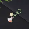Festival de Mediados de Otoño Llavero de Conejo Correa para Teléfono Colgante Decoración de Pareja Regalo Encanto para Mochila Adorno para Llaves