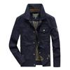 Suministro de fábrica Chaqueta casual para hombre de primavera y otoño Holgada Tallas grandes Ropa exterior para hombre 3218 Moderna Cortavientos