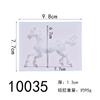 Fábrica Dorui molde de silicone para pasta americana de cavalo Decoração de bolo Carrossel molde de gesso aromaterapia manual #10035