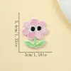 Pegatinas de Tela Bordadas de Flores de Dibujos Animados Parches Autoadhesivos para Planchar Decoración para Pasadores y Bufandas Accesorios para Ropa de Niños Cuaderno de Mano
