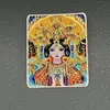 Lienzo Thangka de Oro Hecho a Mano Zakiram Vida Pasada Bebé Buda Zodiaco Benmingfo Núcleo del Lienzo Thangka