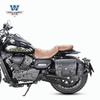 Coche muscle Wolf adecuado para Zhuang Wei Weiba 400 bolsa lateral bolsa lateral caja lateral retro modificación bolsa para casco impermeable liberación rápida