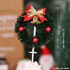 Decoración Pastel Navideño 2025 Moño Campana Enchufe Árbol de Navidad de los Deseos Estrella de Cinco Puntas Vela Decoración para Hornear