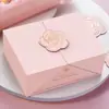 Em estoque Caixa Vazia com Aba Rosa Caixa de Presente Caixa de Presente para Perfume Batom Caixa de Presente para Cuidados com a Pele Cosmético