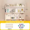 Estante de almacenamiento de tablero perforado para escritorio, estantería de varias capas para escritorios de dormitorios estudiantiles, no requiere taladro, estante de almacenamiento multifuncional para escritorios de oficina