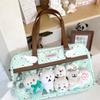 Linda Bolsa Ita de Estrellas con Puntos Estilo Japonés, Bolso de Hombro, Mochila Escolar, Bolso de Lona Universal, Transparente de Doble Capa