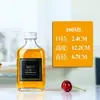 Botella de Licor para Cuidado de la Salud de Pequeña Capacidad de 100 ml, Botella para Bebidas, Botella de Vidrio para Café de 200 ml, Botella de Vidrio para Bebidas, Té y Jugos de 250 ml