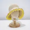 Sombrero de Protección Solar para Niños, Sombrero de Paja para Niñas, Sombrero para Bebé, Sombrero Delgado de Sol de Verano, Sombrero de Princesa con Ala Ancha, Sombrero de Playa para la Costa