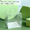 Caja para Pastel Versión de 2.3/4 Pulgadas de Alto para Pastel Individual, Empaque de Caja para 2/3/4/6/12 Piezas, Caja de Empaque de Taza de Papel para Rebanada de Mousse Engrosada