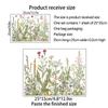 Nuevas pegatinas de pared para inodoro con diseño de flores y plantas verdes, autoadhesivas, para decoración de baño y baño, venta al por mayor