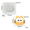 Molde DIY Squishy Serie de Tejido de Invierno Pato Acostado Squishy Cachorro Lindo Animal Molde de Silicona