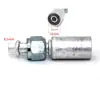 Conector de Manguera de Aire Acondicionado Automotriz 3 4 5 134 Ordinario O Conector de Manguera de Puerto con Conector de Funda de Aluminio Curva Recta