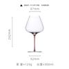 Cálice de Cristal de Luxo Leve Especial Vermelho Seda Doméstico Taça de Vinho Tinto Taça Borgonha Taça de Champanhe