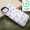 Cinta de Lazo Pintada a Mano de Dopamina Película Minimalista para iPhone18Pro Carcasa Dura Manzana 16 Funda Magnética para Teléfono