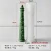 Molde de silicone para vela Papai Noel DIY vela de bastão longo decoração de Natal molde para aromaterapia