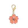 Colgante de Lazo de Aleación Flor de Cerezo Cierre Universal DIY Ropa Llavero Bolso Collar Pendiente Accesorios