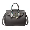 Bolso de Mano de Lujo Ligero Transfronterizo, Bolso Cruzado para Mujer, Estilo Nuevo con Hebilla de Cierre, Bolso de Hombro Versátil, Patrón de Lichi, Bolso de Mano de Alta Gama para el Trabajo
