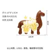 Peine Masajeador Pequeño de Sándalo Natural con Exquisito Grabado de Caballo del Zodiaco, Set de Regalo con Caja y Logo para Masaje de Relajación de Meridianos y Puntos de Acupuntura