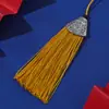 Fábrica Vende Chapéu Boca de Peixe 8cm Acessórios de Pingente de Leque com Borla DIY Marcador de Página Borla Saquinho para Roupas Saquinho para Incenso Borla de Nó Chinês