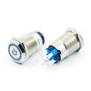 Fonte de Alimentação Chaveada com Botão de Aço Inoxidável Metal 12/16/19mm Auto-Travante Reset à Prova d'Água com Luz Interruptor de Luz de Nevoeiro para Carro