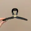 Elegante pinza de garra floral para peinado semi-recogido, nuevo modelo 2026 para mujer, pinza de tiburón de tamaño mediano para la parte trasera de la cabeza, accesorio para el cabello
