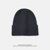 Sombrero Cálido a Prueba de Frío para Otoño e Invierno que Protege las Orejas, Sombrero de Lana de Color Sólido, Sombrero de Punto para Circunferencia de Cabeza Grande, En Stock, la Fábrica Puede Bordar el Logo