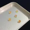 Pedra Solta Zircônia Banho Flor de Cerejeira Novo Modelo Transfronteiriça 6*6mm Brincos DIY Deslumbrante Versátil E-commerce Transmissão ao Vivo Fonte de Suprimentos