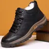 Venta al por mayor del fabricante Zapatos de senderismo para hombre, Zapatos deportivos cómodos y sencillos, Zapatos casuales de algodón de una sola capa, Zapatos gruesos y cálidos para hombre