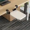 Bandeja para Teclado Debajo del Escritorio Sin Taladro Tablero de Extensión de Escritorio de Oficina Cajón de Almacenamiento para Ratón de Computadora Carril Deslizante Soporte de Clip