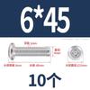 Tornillo de cabeza plana con bisel cruzado biselado de acero inoxidable 304, tornillo de bisel alargado para muebles M6