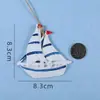 Cuerda de cáñamo decorativa DIY mediterránea Colgante pequeño Decoración de pared mini creativa Accesorios hechos a mano Ancla de barco de pesca Colgante para jardín de infantes