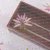 Tela Bordada con Lentejuelas de Hoja de Arce Vestido Multicolor Listo para Usar Tela Bordada para Escenario
