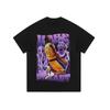 Estilo Urbano Americano Retrato de Estrella Estampado Lavado Vintage Camiseta de Manga Larga Unisex Marca de Moda Urbana Camiseta Básica