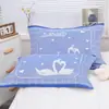 Toalla de Almohada Grande Algodón Par Tres Capas Gasa Adulto Cabeza de Almohada Pañuelo de Cabeza Remate Absorbente de Sudor Parejas Estilo Europeo Toalla de Almohada