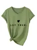Amazon Ebay Sitio Independiente Moda Casual Mujer Deja Que Hueco Corazón Pequeño Cuello en V Manga Corta Camiseta Capa Base