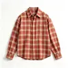Camisa retro a cuadros corta estilo americano para hombre y mujer, camisa a cuadros oversized con hombros caídos, estilo pareja, múltiples colores disponibles, al por mayor