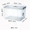 Caja de almacenamiento transparente extra grande, caja de almacenamiento de plástico sellada, caja de acabado, caja de ropa, caja grande y gruesa para el hogar