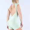 Macacão Novo Sem Mangas DF Cross-Border, Roupa de Yoga, Costas Abertas, Levanta Bumbum, Fitness, Corrida ao Ar Livre, Roupa de Yoga para Ciclismo