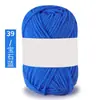 Algodón Leche de 4 hebras Amigable con la Piel Algodón Peinado Tejido a Mano DIY Hilo para Bebé Chaleco Sombrero Bufanda Ropa de Abrigo Lana de Grosor Medio Bola de Lana