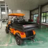 Carrito de golf eléctrico, vehículo de patrulla turística y para recorridos escénicos con caja de carga, vehículo todoterreno transfronterizo
