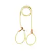 Corda-P para cachorro cor de macaron, corda redonda de PP durável, guia de treinamento para cães, guia de passeio para animais de estimação com corrente P integrada, em estoque
