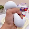 Sabonete criativo em formato de bola, feito à mão, brinquedo esteticamente agradável para alívio do estresse, rebote lento, som e toque crocantes