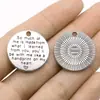 25x25mm 3.9g Plata Antigua Exportación Accesorios DIY Material Placa de Nombre Colgante