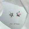 Pingente de Liga Lua Borboleta Coração Ornamentos de Prata Duplo Pendurado Metal Acessórios para Joias DIY Material para Pulseira Colar Feito à Mão