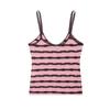 Comercio Exterior Ropa de Mujer 2025 Otoño Estilo Europeo y Americano Rayas Tejidas Tirantes + Pantalones de Campana Rayados Traje Mujer A36679/80