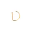 Piercing de Nariz Minimalista em Forma de D Transfronteiriço Aço Inoxidável Argola Falsa de Nariz em Forma de D Joia de Nariz Europeia e Americana Argola para Nariz Piercing Asa do Nariz Brinco Fornecimento Exclusivo Transfronteiriço