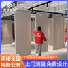 Galeria de Arte painel de exposição móvel trilho de suspensão tela divisória porta de correr parede divisória móvel ajustável divisória de tecido de linho